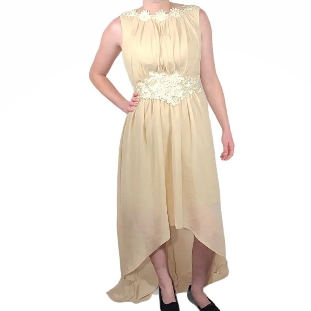 FF Champaign Hi Low Dress